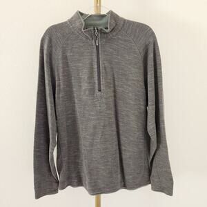 Tommy Bahama Reversible Flip Sider Sweater 1/4 Zip Mens Size Large Green